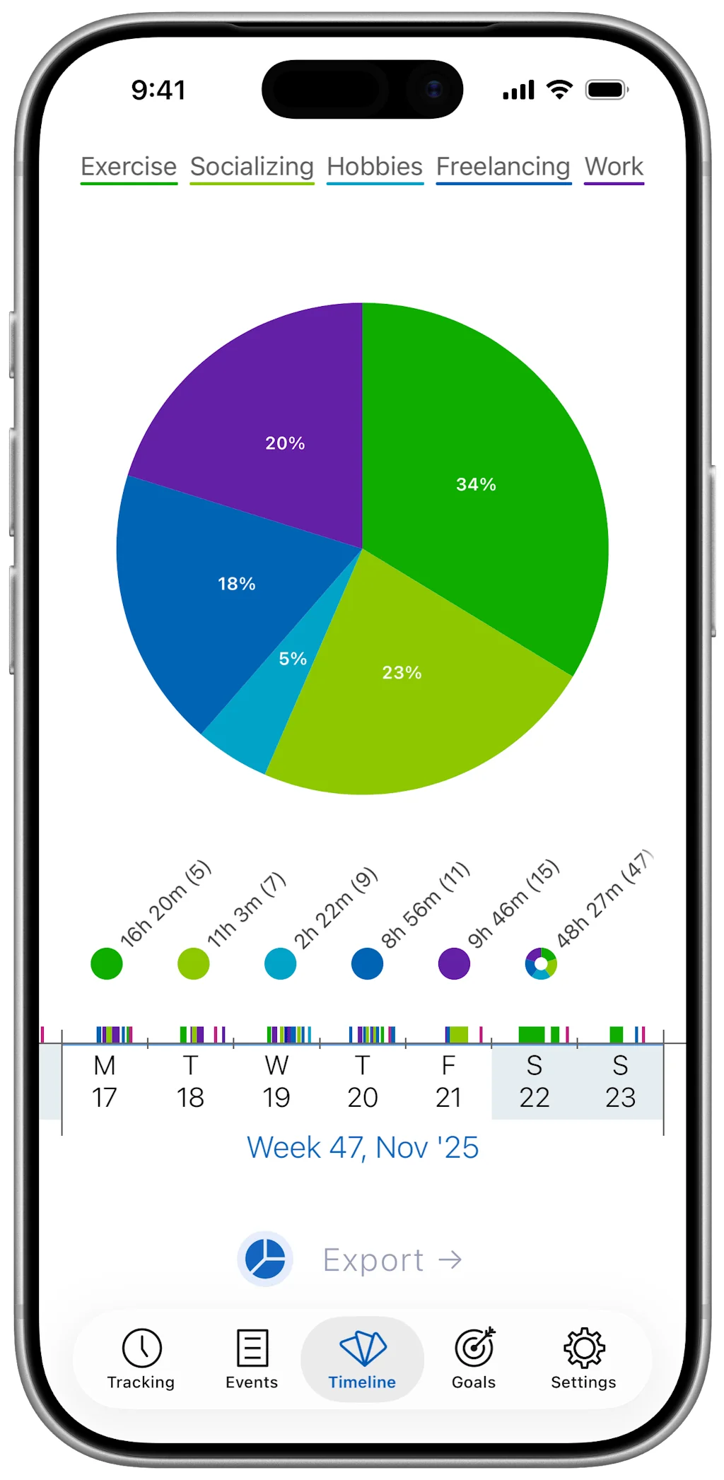 Timelines Time Tracking screenshot 4 of 4