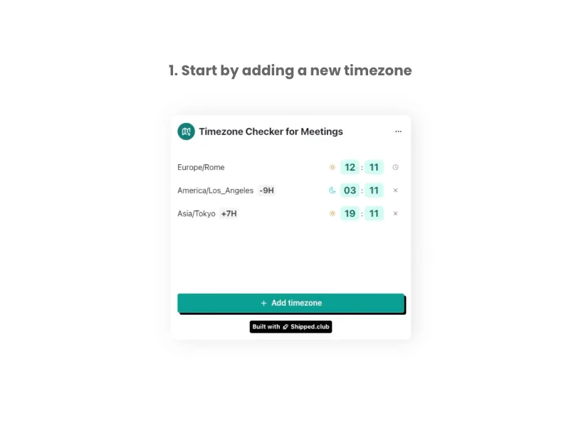Timezone Checker for Meetings screenshot 2 of 5