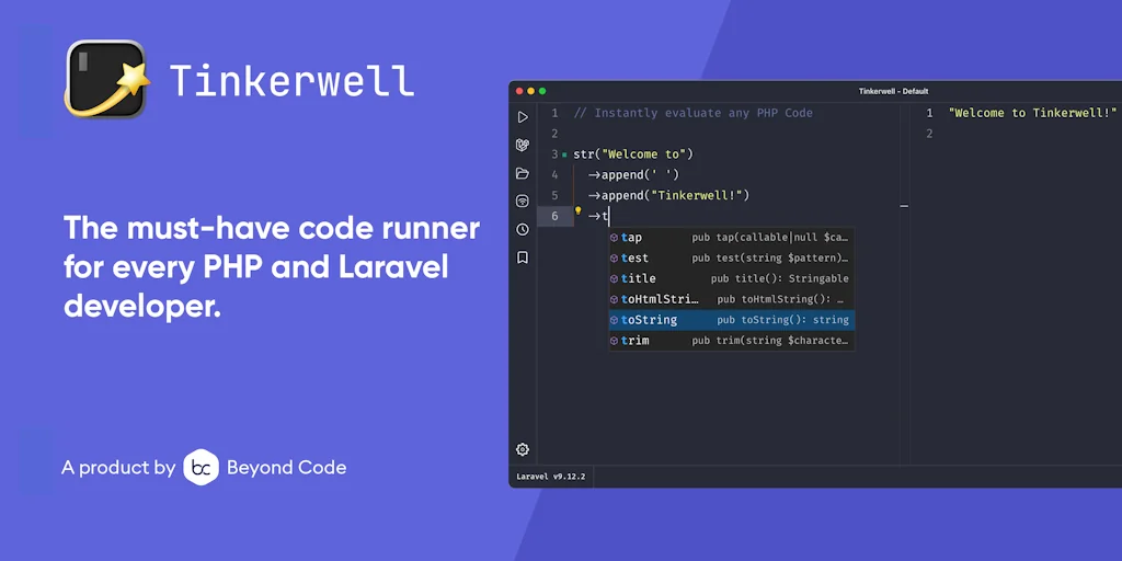 Tinkerwell screenshot 2 of 2