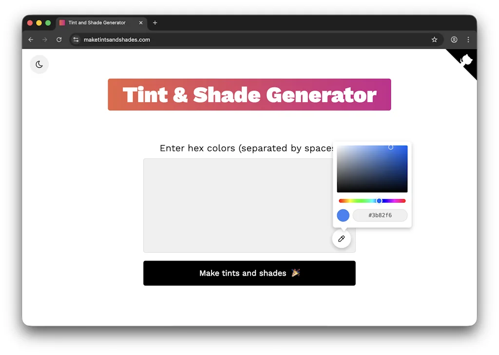 Tint & Shade Generator screenshot 1 of 3