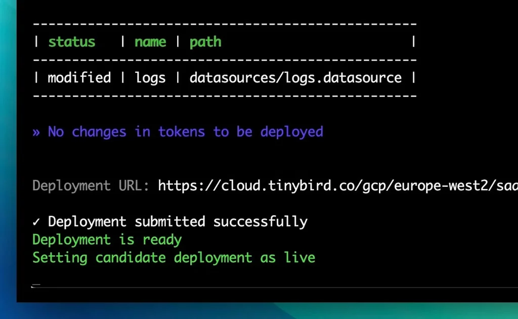 Tinybird screenshot 4 of 4