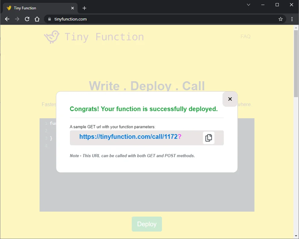TinyFunction screenshot 2 of 2