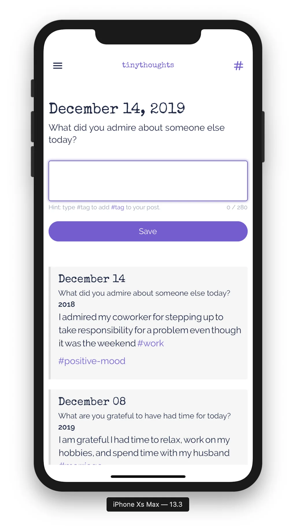 tinythoughts screenshot 5 of 5