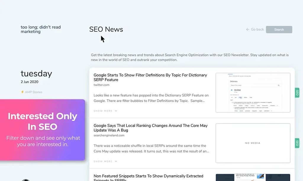 tl;dr Marketing screenshot 6 of 8