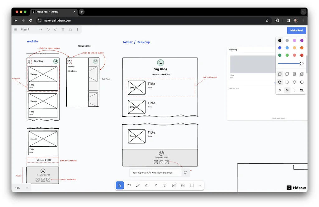 tldraw screenshot 1 of 1