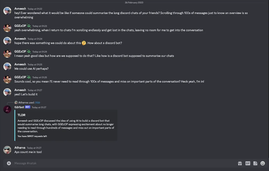 tldrbot screenshot 2 of 2