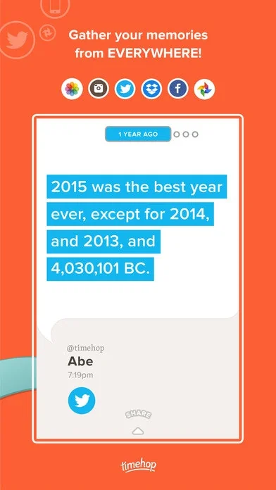 Timehop screenshot 4 of 6