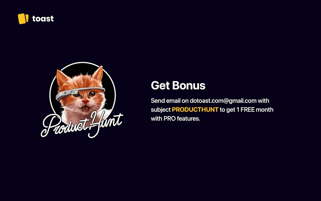 Toast screenshot 10 of 10