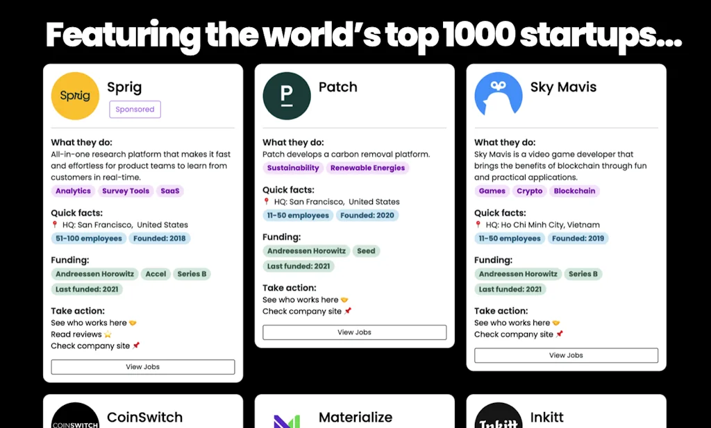Top Startups screenshot 1 of 3