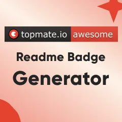 Topmate.io README Badge Generator logo