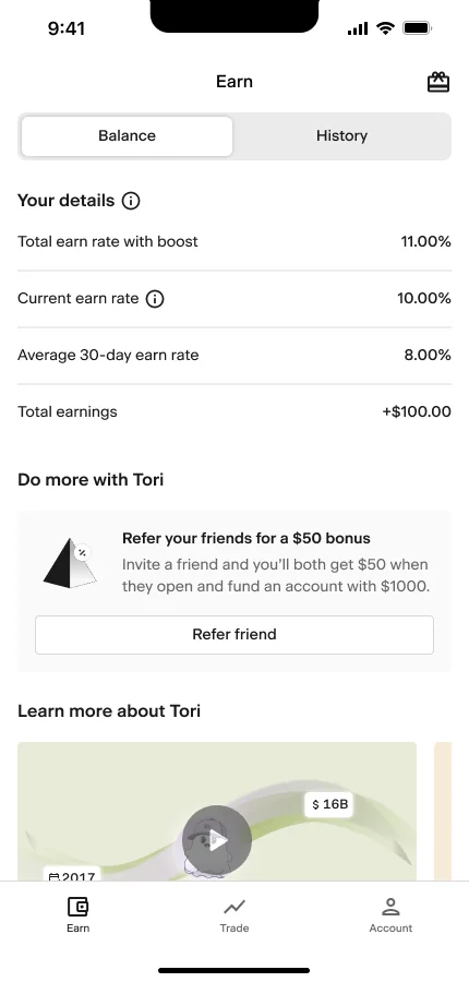 Tori - The Simplest Crypto Wallet screenshot 3 of 10