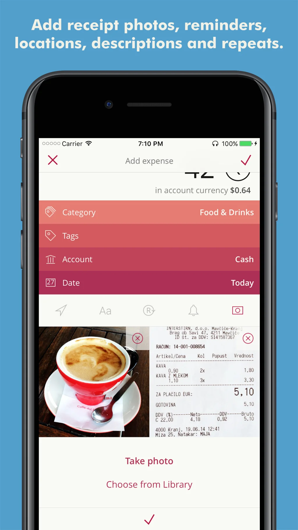 Toshl Finance screenshot 4 of 10