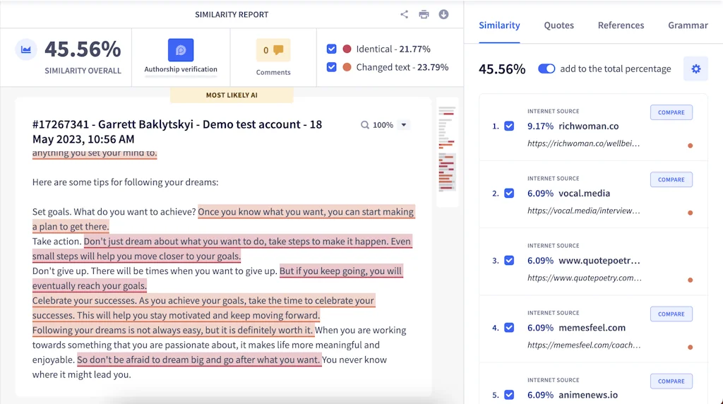 TraceGPT AI Detector screenshot 3 of 4