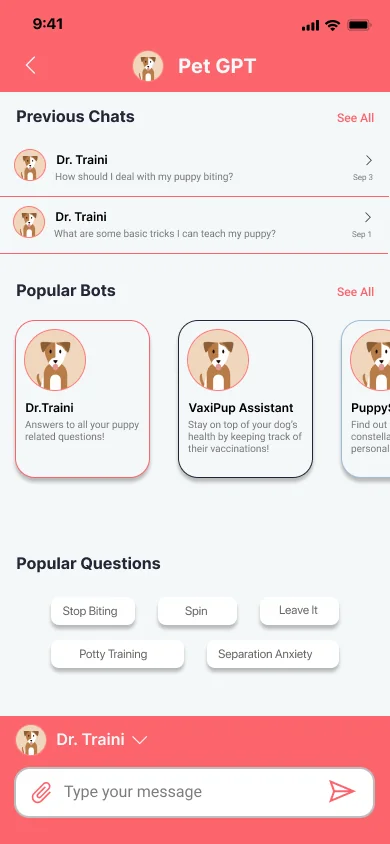 Traini-PetGPT makes pet care special. screenshot 2 of 3