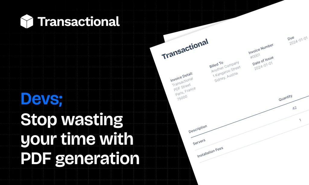Transactional.dev screenshot 1 of 5