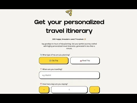 Travelwiz screenshot 1 of 2