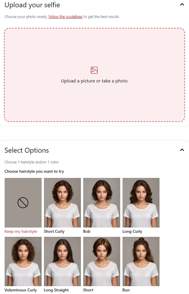 TryHairstyles.io screenshot 2 of 3