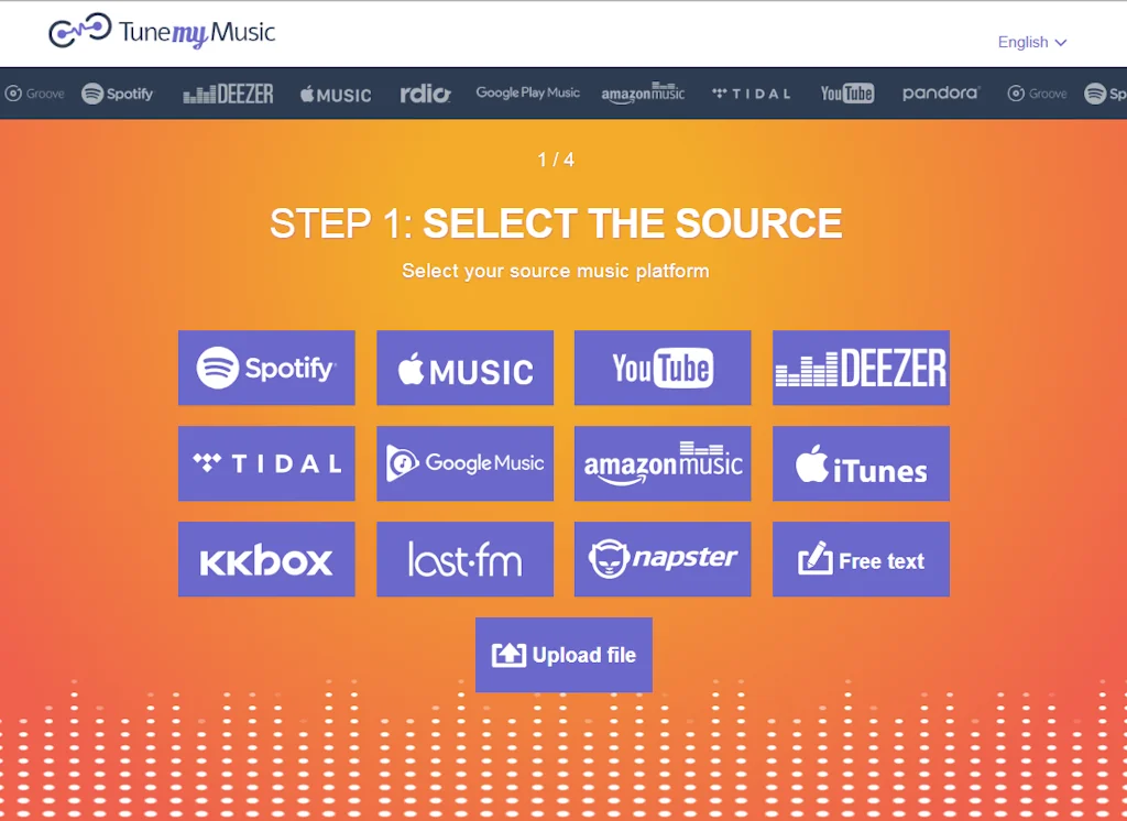 TuneMyMusic screenshot 1 of 5