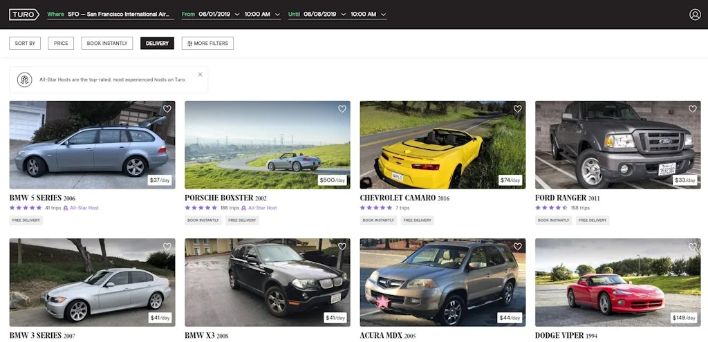 Turo screenshot 2 of 3