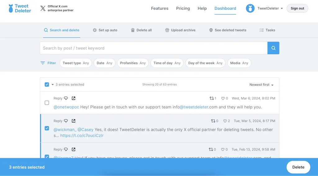 TweetDeleter screenshot 3 of 3