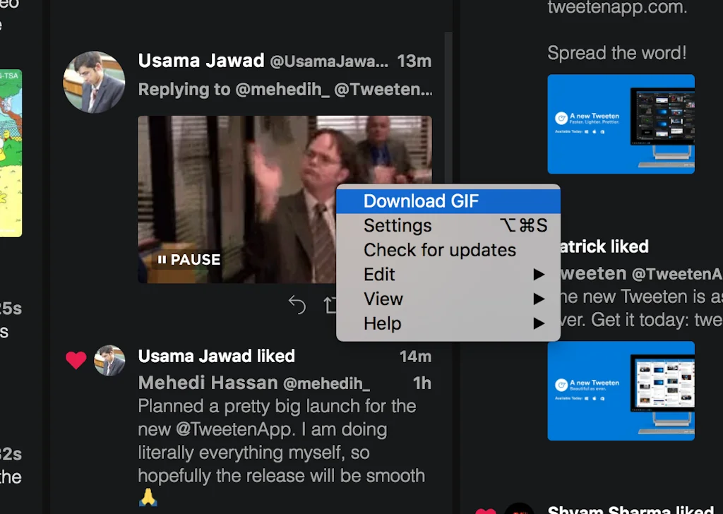 Tweeten screenshot 4 of 6