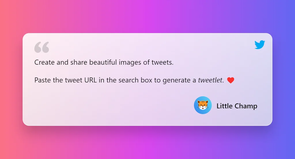 Tweetlet screenshot 2 of 5