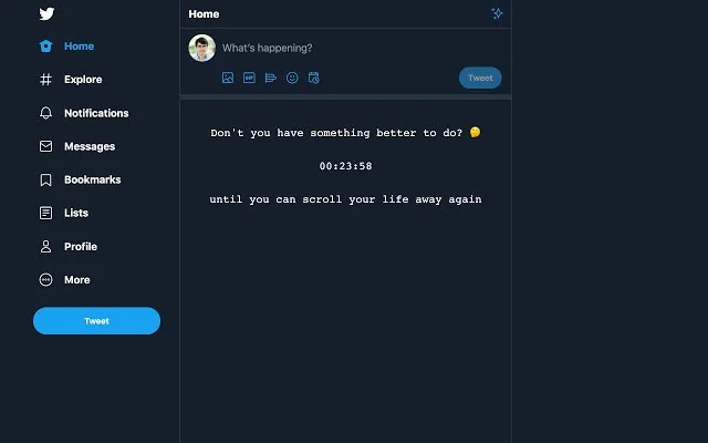 Twitter-Free Mornings screenshot 2 of 2