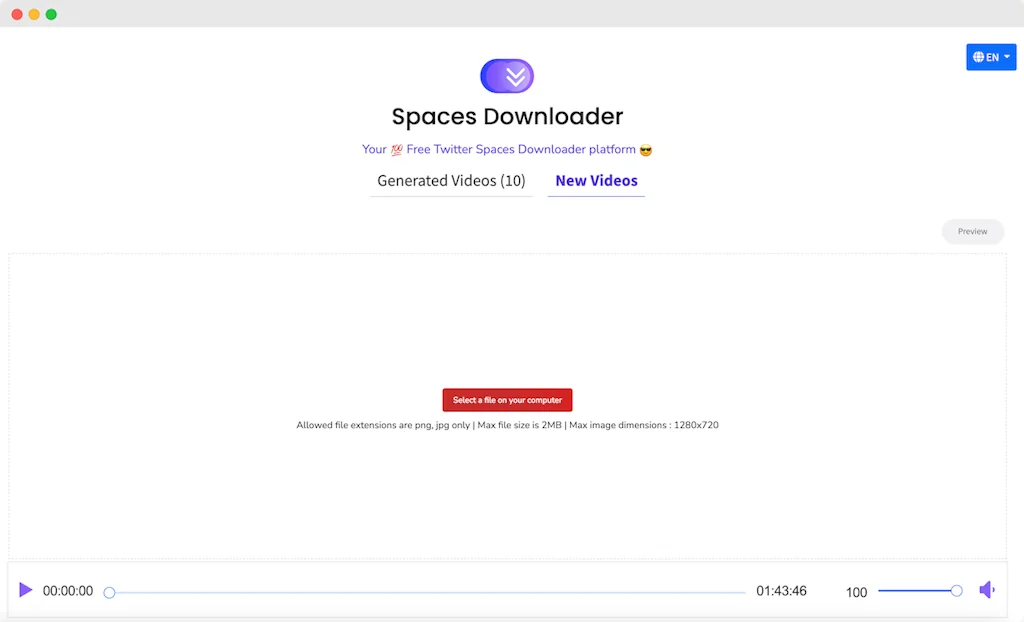 Twitter Spaces Downloader screenshot 4 of 5