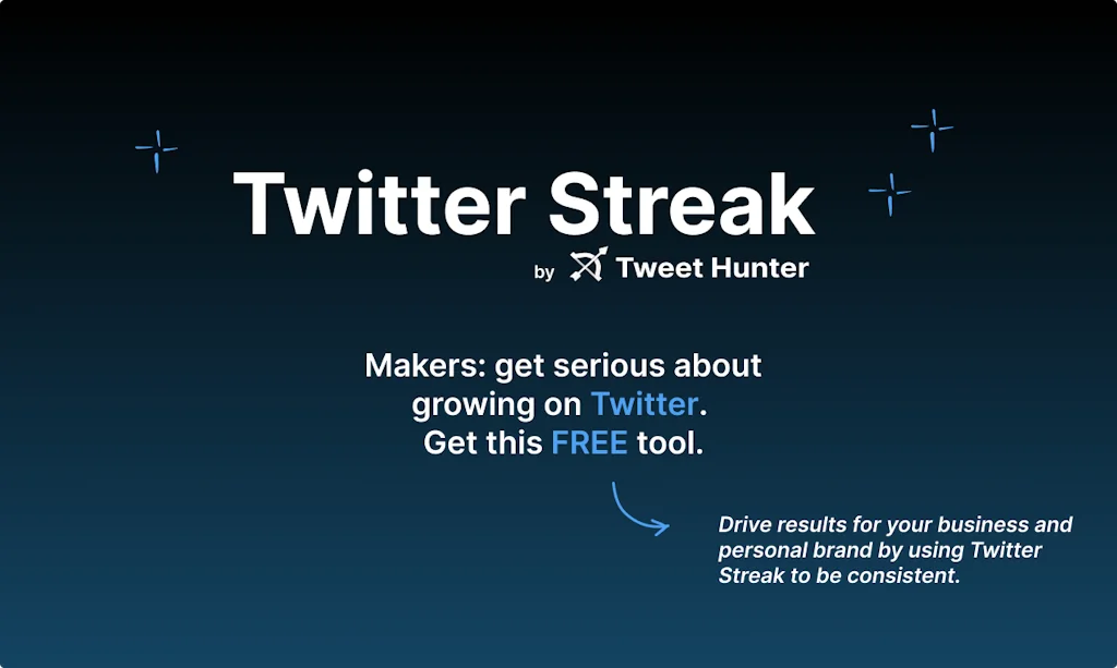 Twitter Streak by Tweet Hunter screenshot 1 of 7