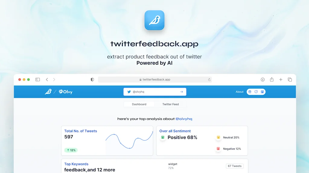 TwitterFeedback screenshot 2 of 5