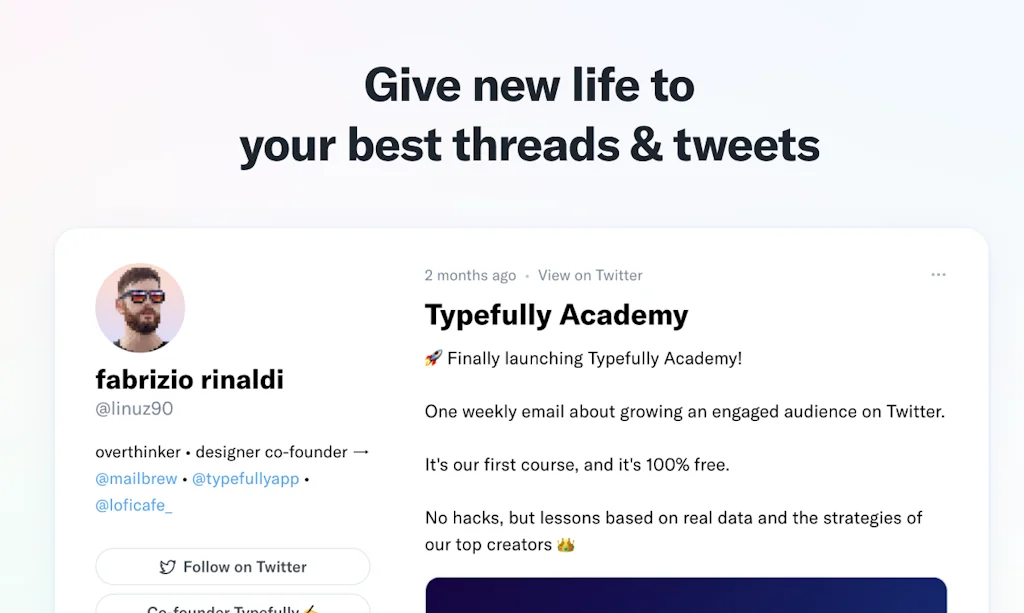 Typefully Profiles screenshot 1 of 6