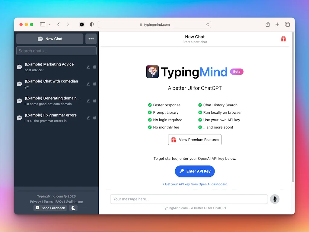 Typing Mind screenshot 1 of 9