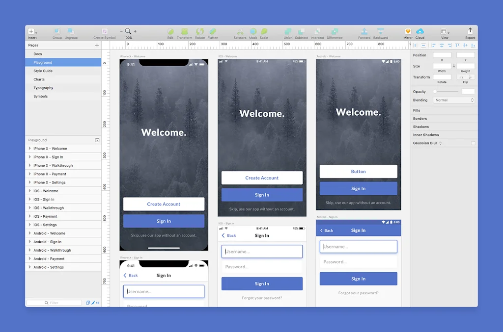 UI Design System screenshot 1 of 4