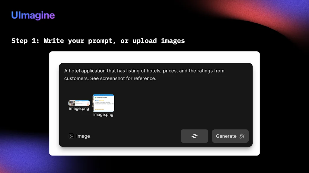 Uimagine.io screenshot 3 of 8