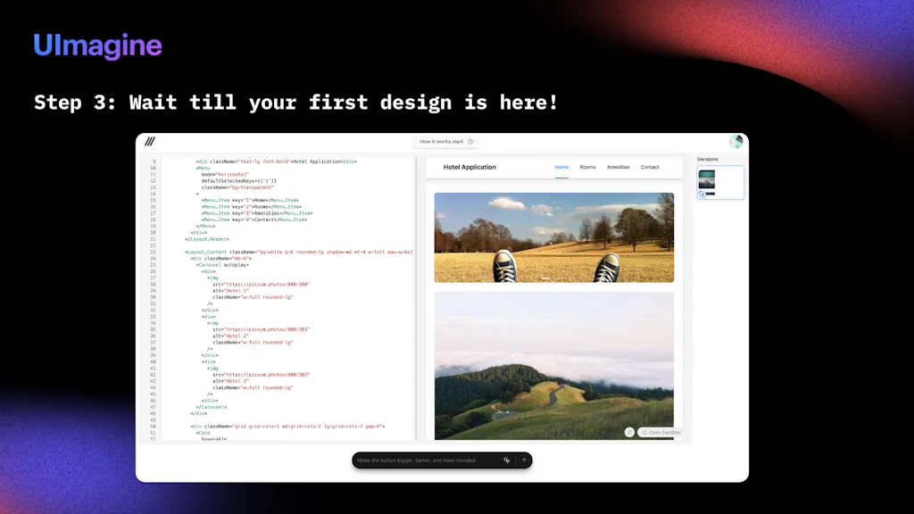 Uimagine.io screenshot 5 of 8