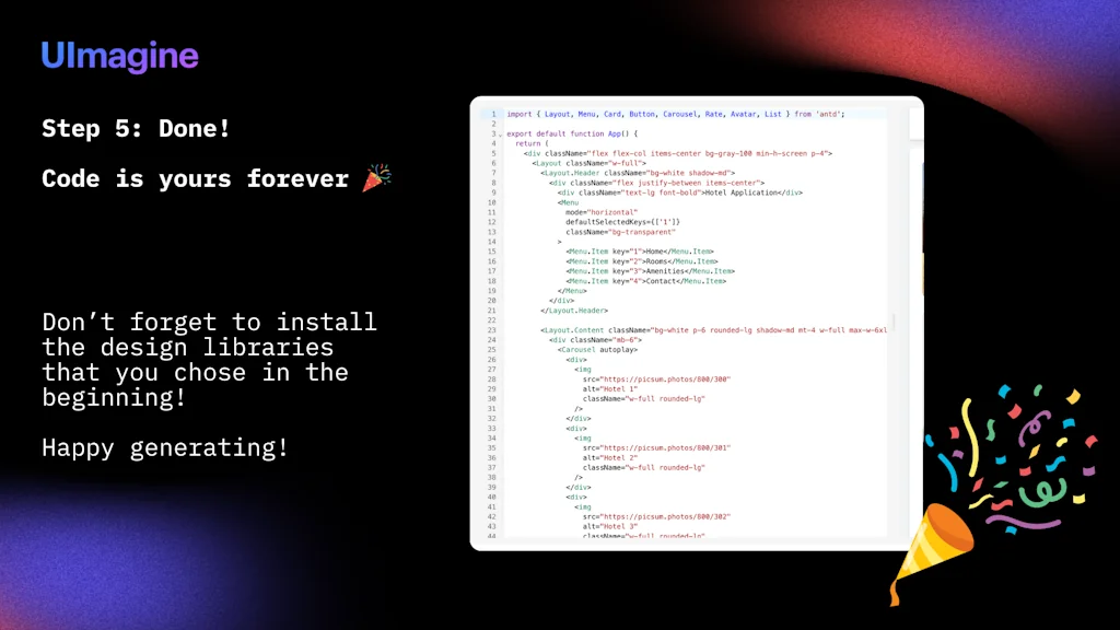 Uimagine.io screenshot 7 of 8