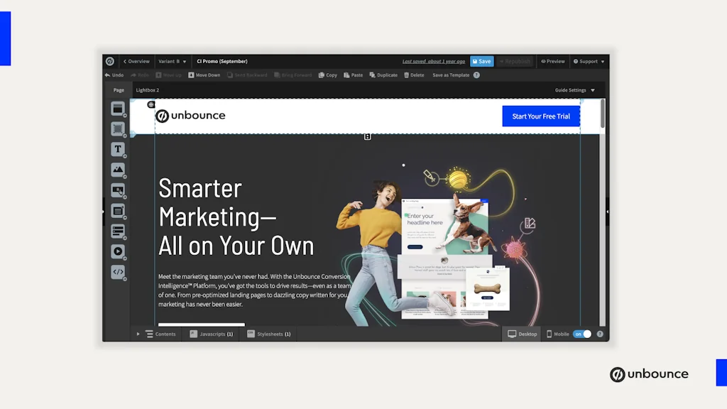 Unbounce screenshot 2 of 2