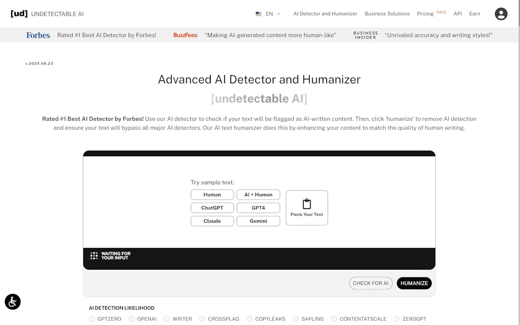 Undetectable.ai screenshot 1 of 1