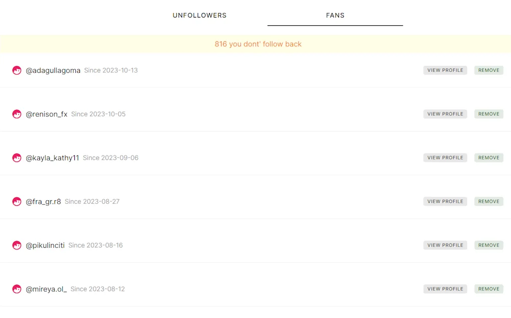 Unfollowers Tracker screenshot 4 of 4