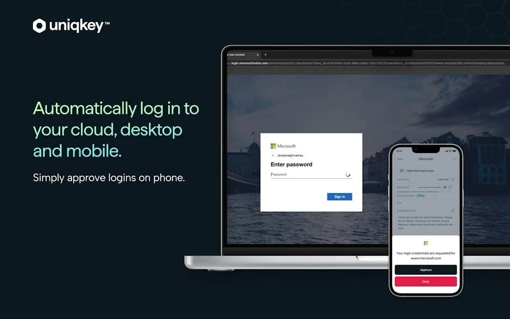 Uniqkey screenshot 1 of 3