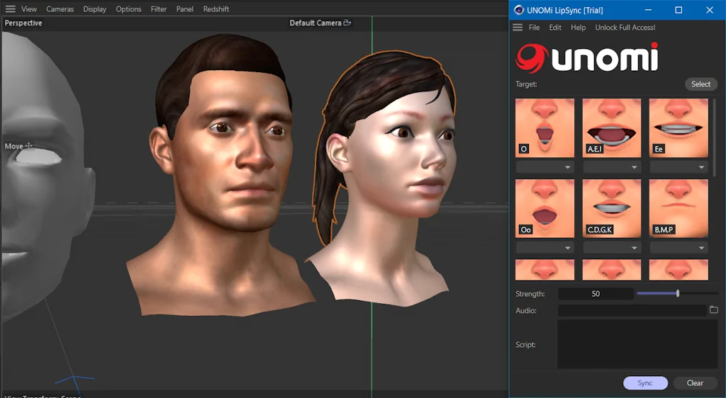 Unomi 3D Lip-Syncing Application screenshot 2 of 4