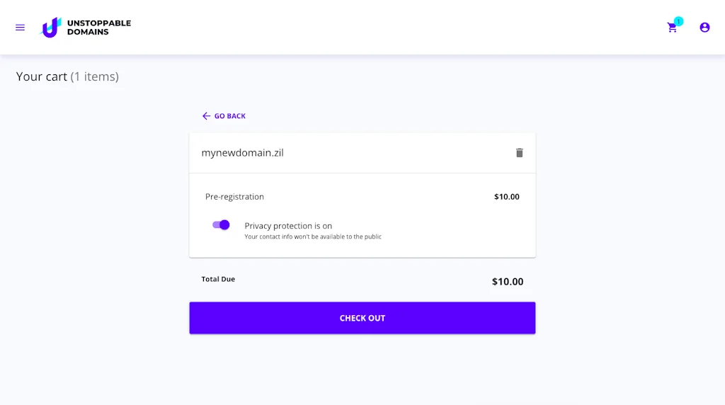 Unstoppable Domains screenshot 4 of 5