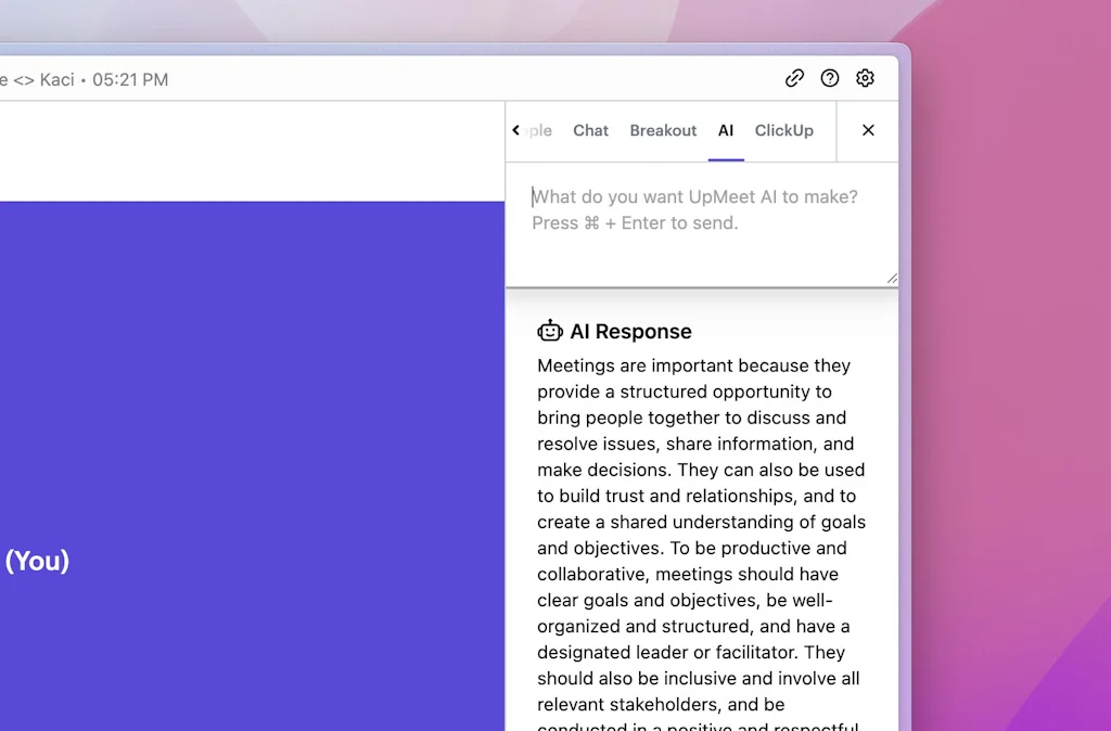 UpMeet screenshot 2 of 2