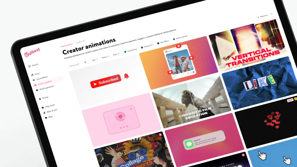 Uppbeat screenshot 1 of 5