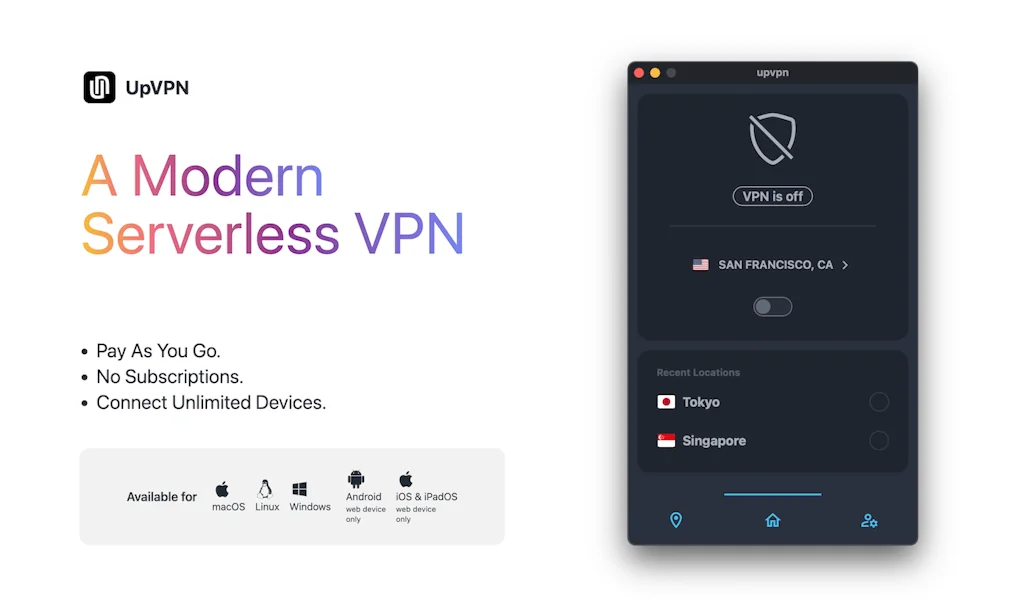 UpVPN screenshot 2 of 3