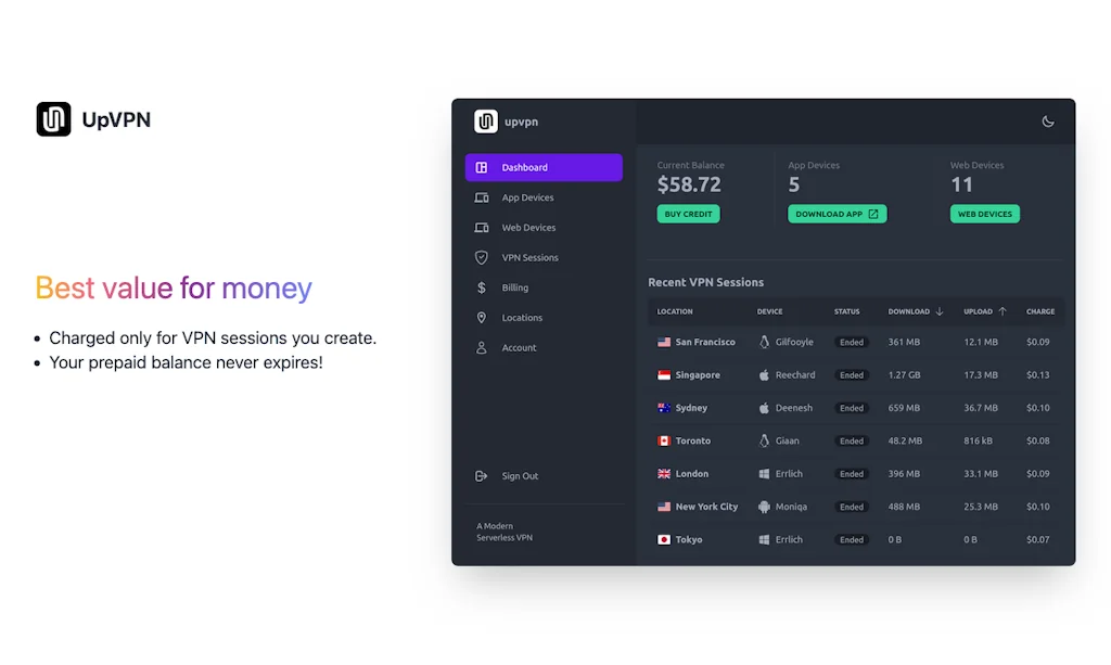 UpVPN screenshot 3 of 3