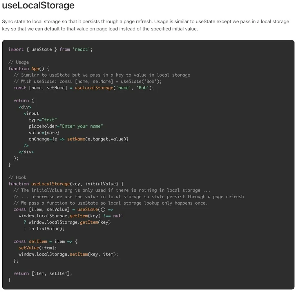useHooks(🐠) screenshot 2 of 3