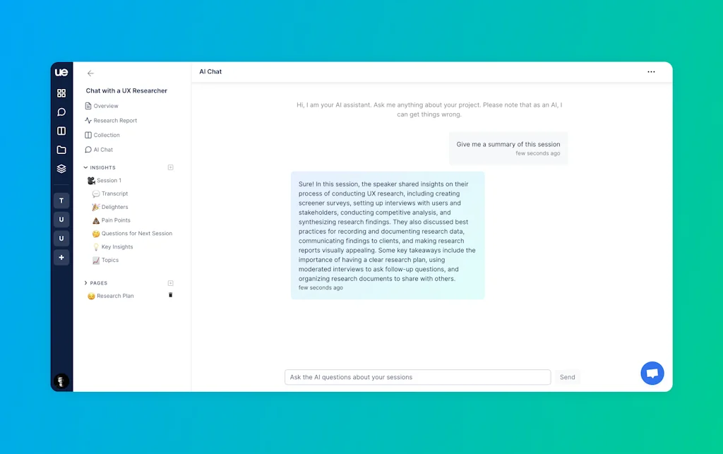 User Evaluation screenshot 1 of 3