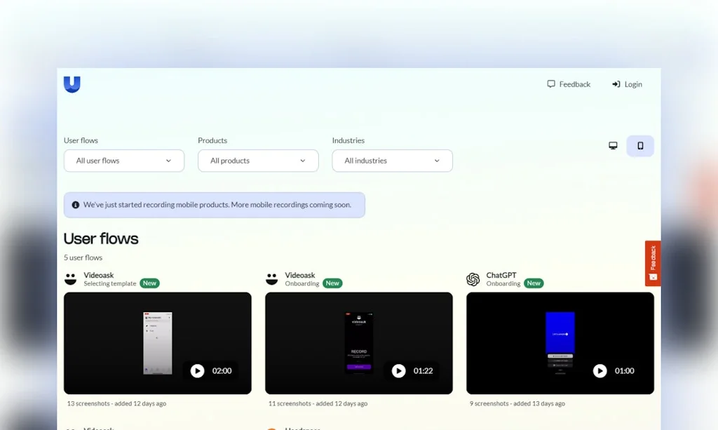 Userflows screenshot 3 of 3