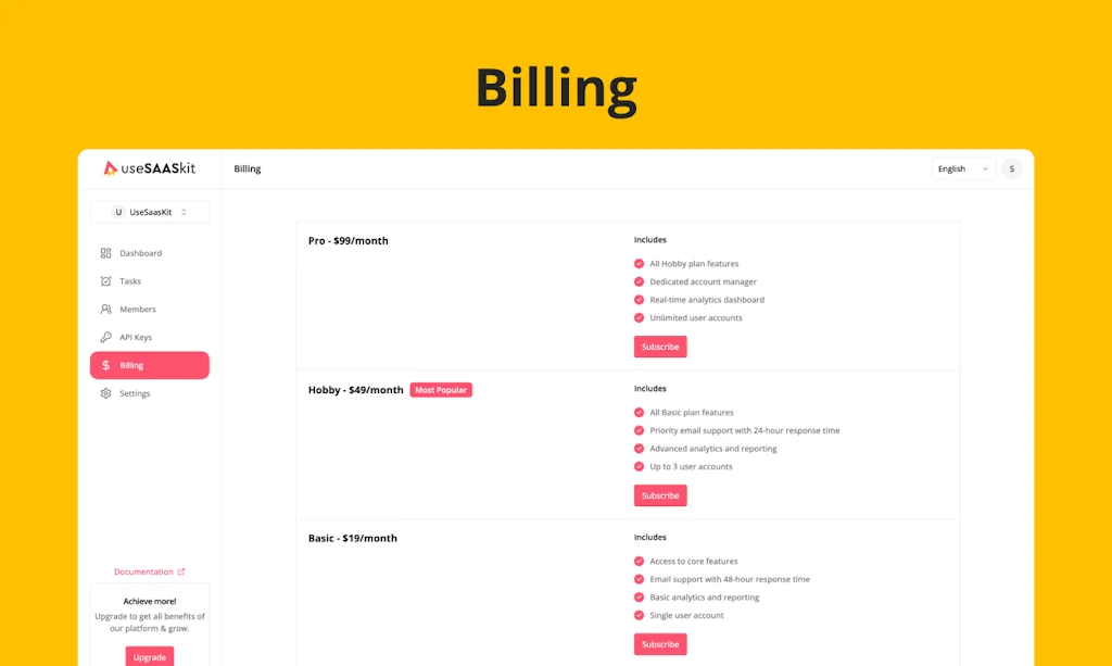 useSAASkit screenshot 5 of 6